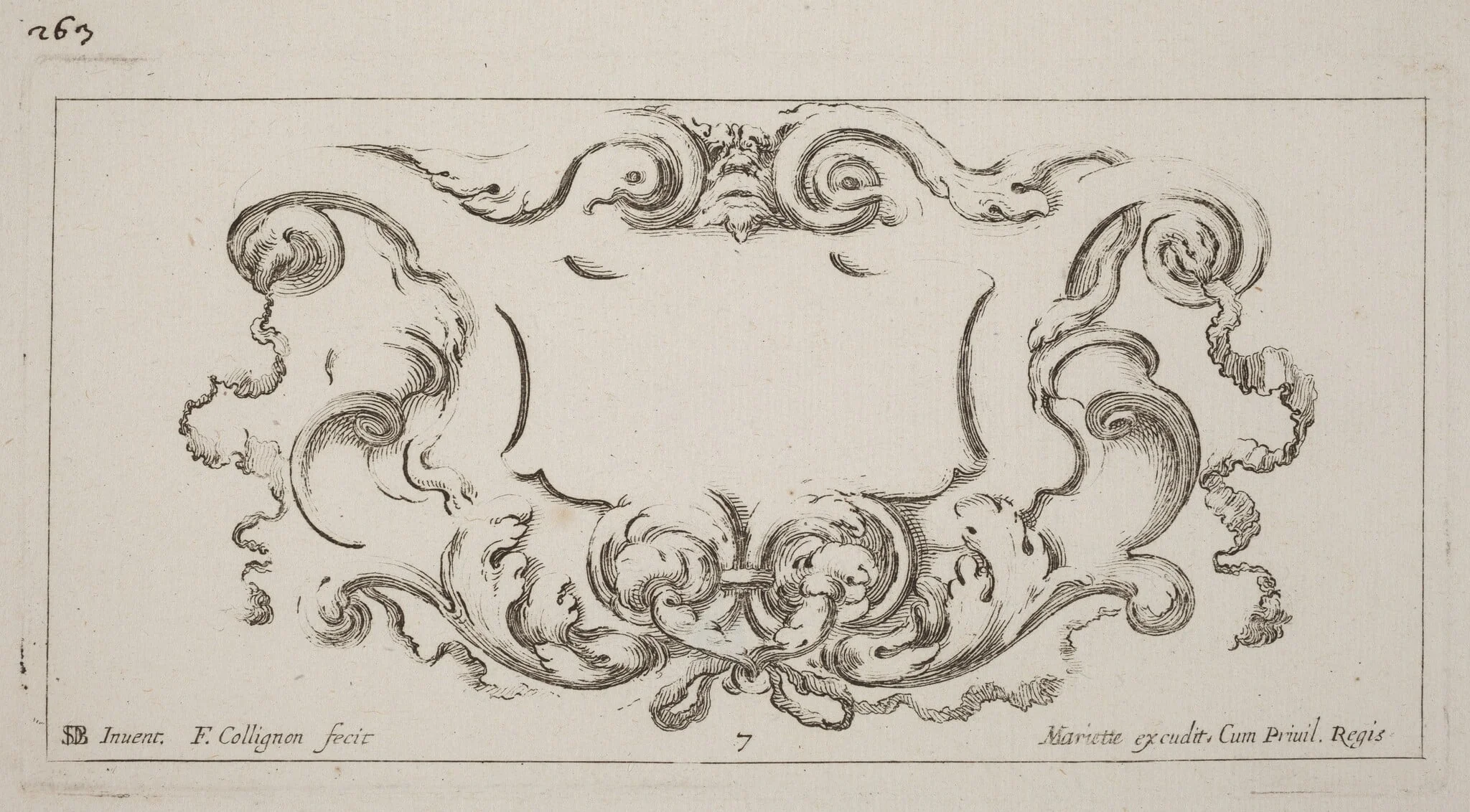 Cartouche, detail