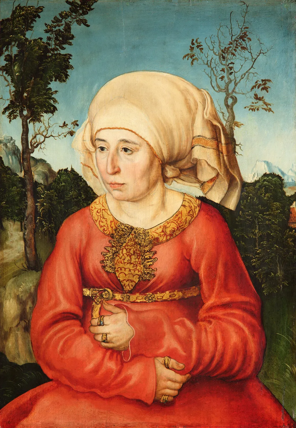 Portrait of the wife of a jurist, by Lucas Cranach the Elder, unspecified, 1503