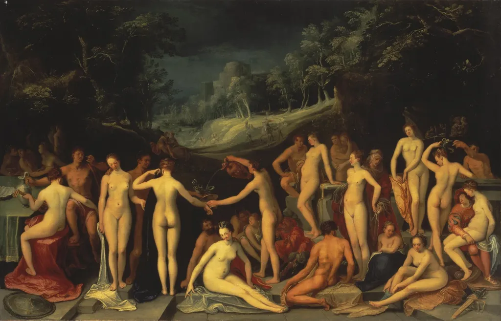 Garden of Love, by Karel van Mander the Elder, oil, 1602