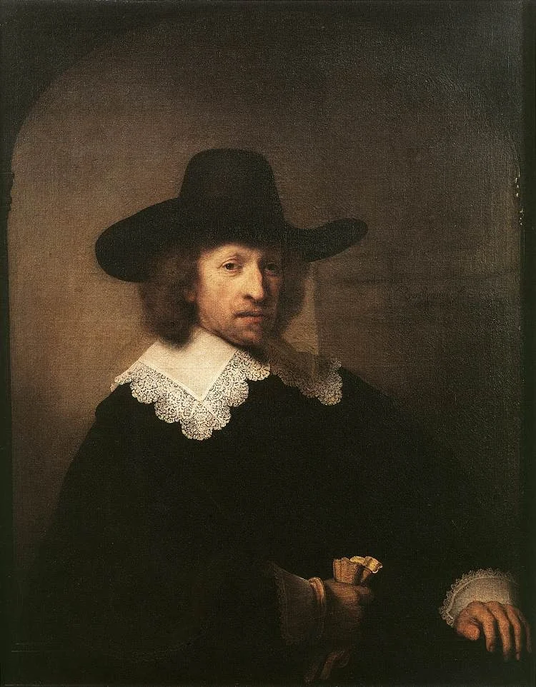 Portrait of Nicolas van Bambeeck in a Picture Frame, detail