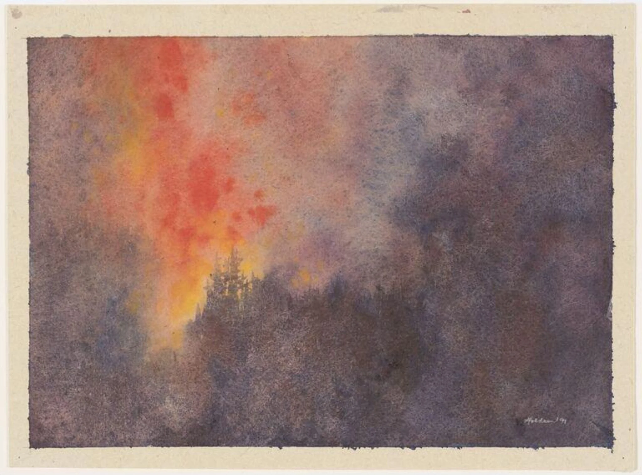 Yellowstone Fire XVIII, detail