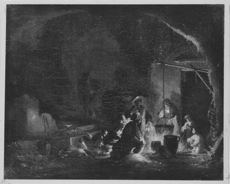 Zigeuner beim Nachtmahl, detail