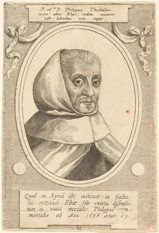 Philippe Thibaud, by Claude Mellan, ink, 1638