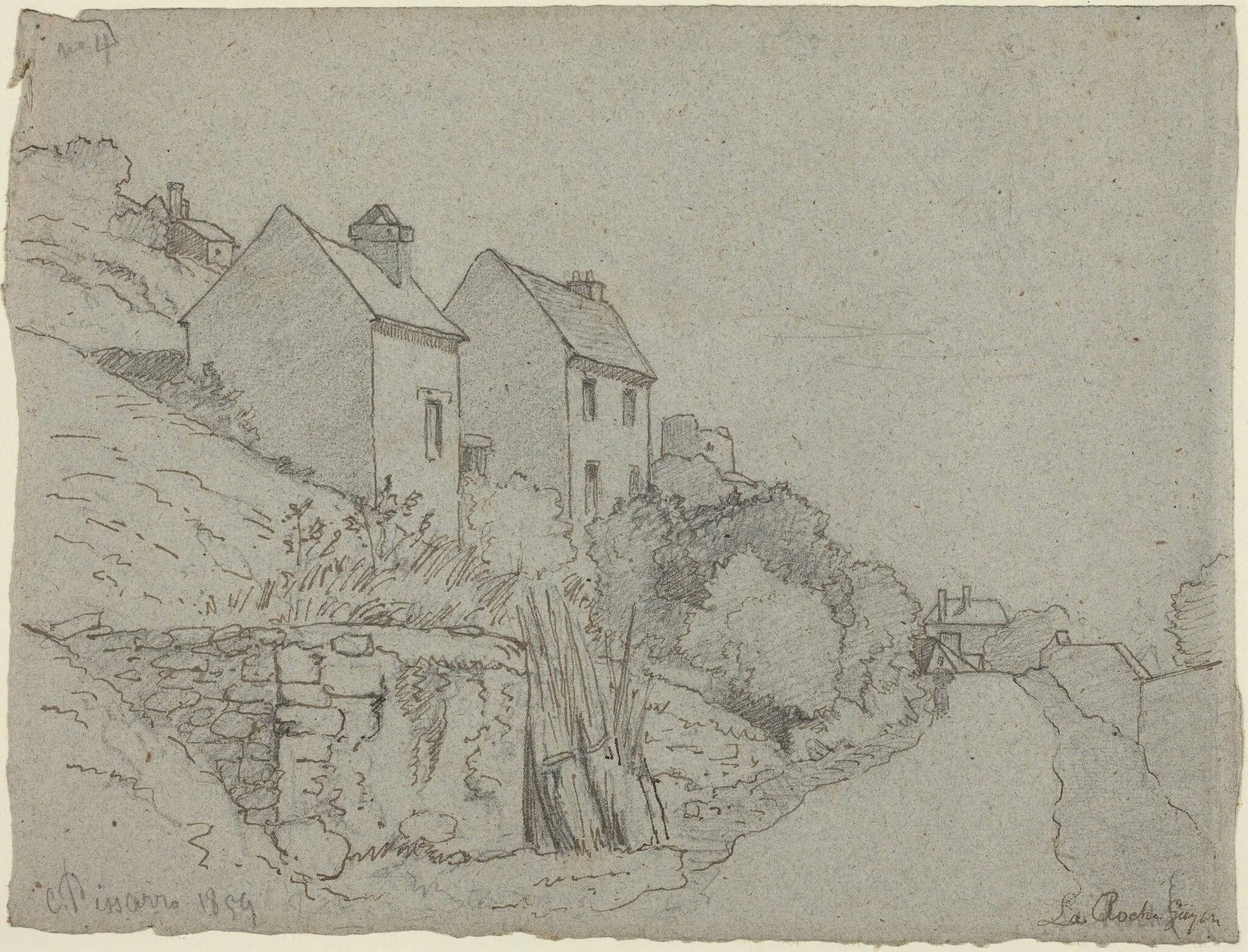 Houses by a Road, detail