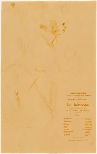 La Lépreuse, by Henri de Toulouse-Lautrec, ink, 1896