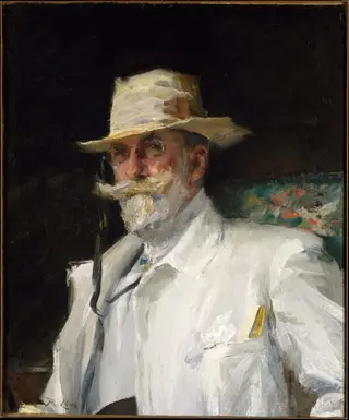 William Merritt Chase, by Annie Traquair Lang, oil, 1910