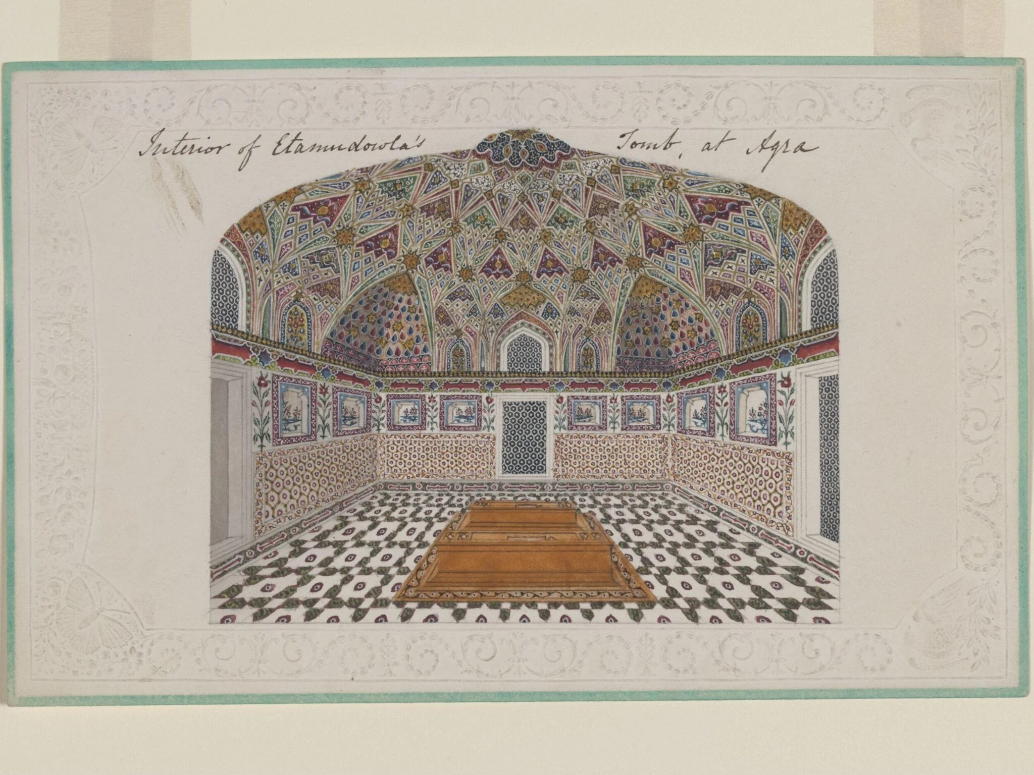 Interior of Tomb of Itimad ud-Daula., detail