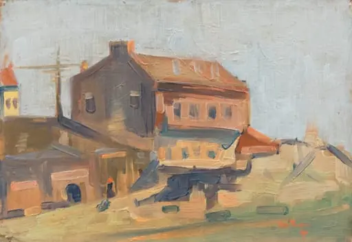 PEISAJ DIN BAIA MARE, by Alexandru Phoebus, 1920