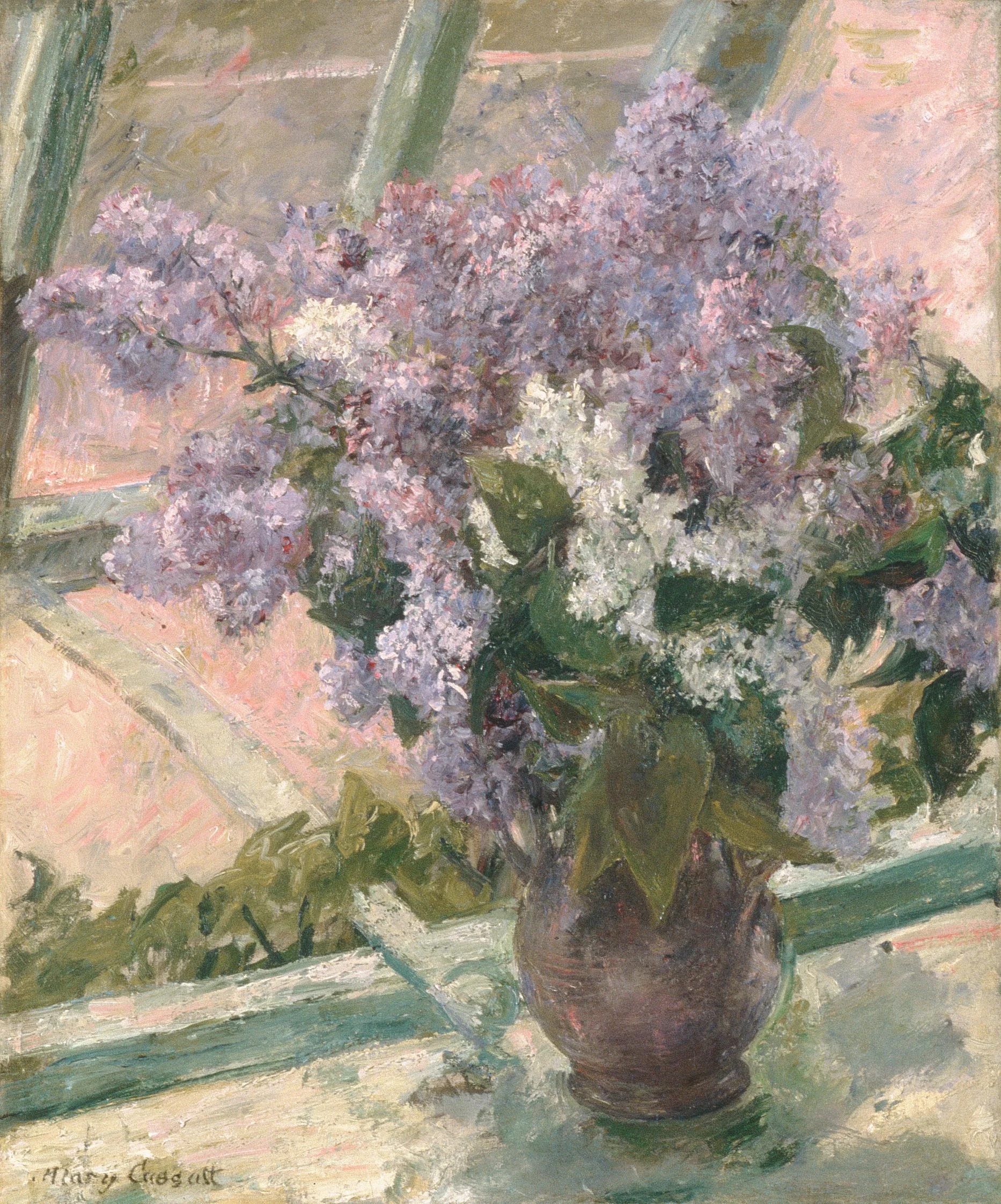 Lilacs in a Window, detail