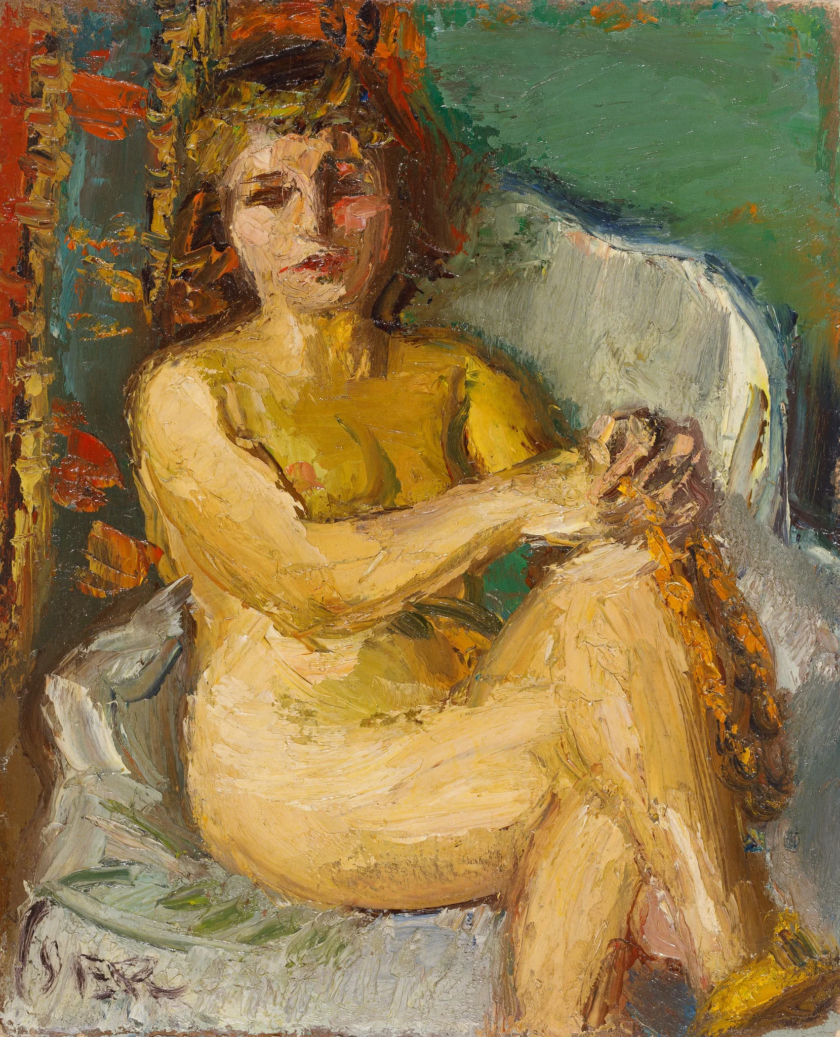 Nud pe fotoliu, detail