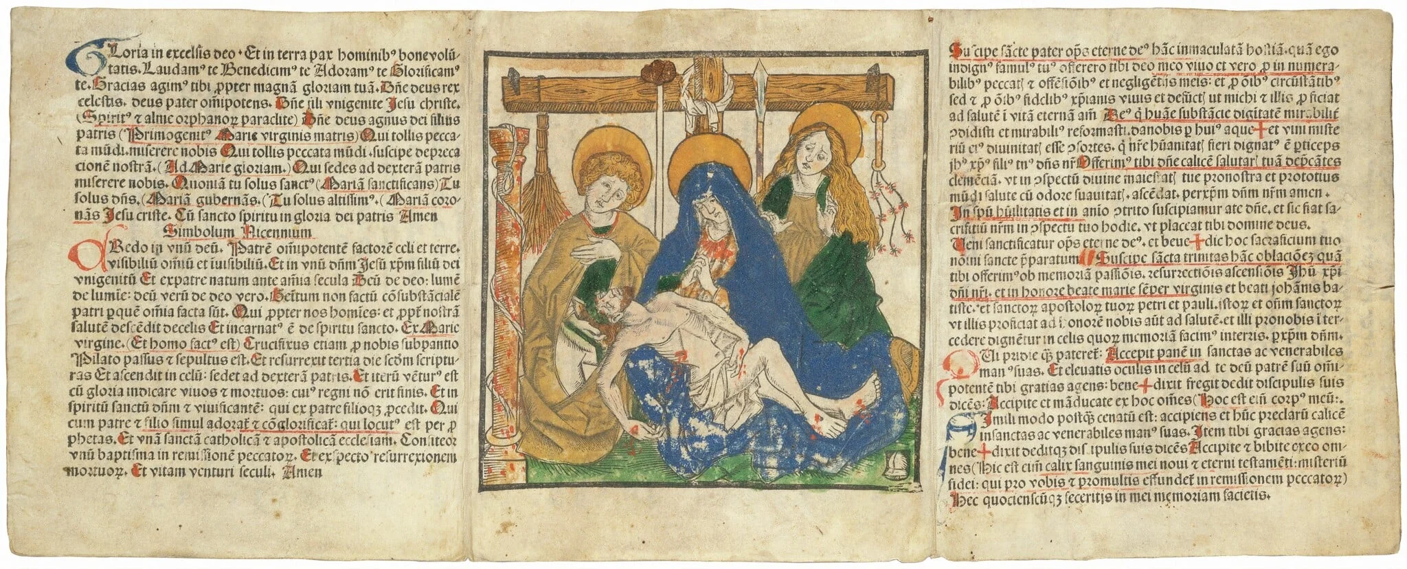 A Canon Table with a Lamentation (formerly known as the "Traveling Altar"), detail
