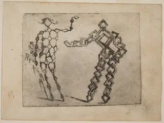 From "Bizzarie di varie Figure", by Giovanni Battista Bracelli, ink, 1624