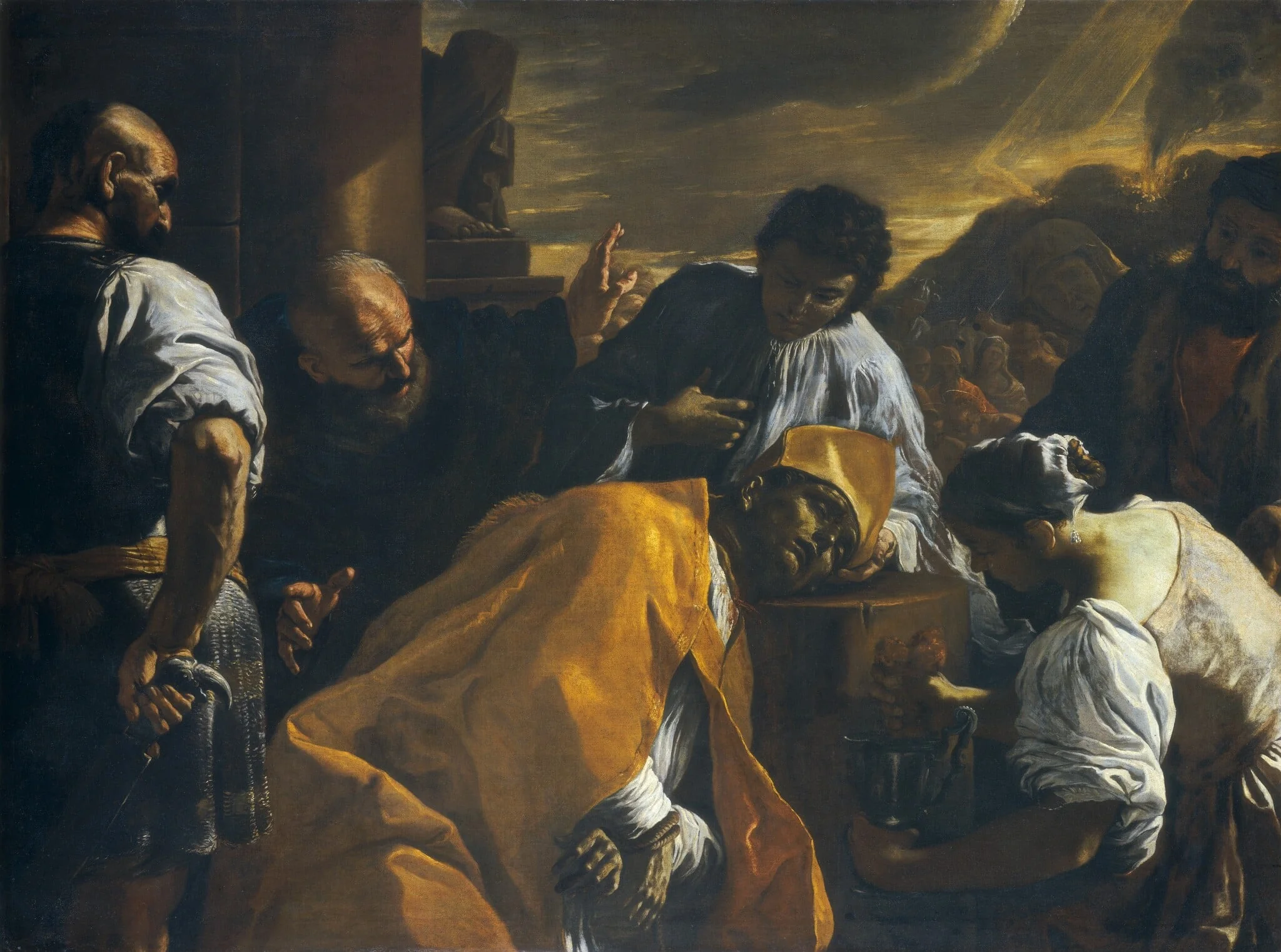 The Martyrdom of Saint Gennaro, detail