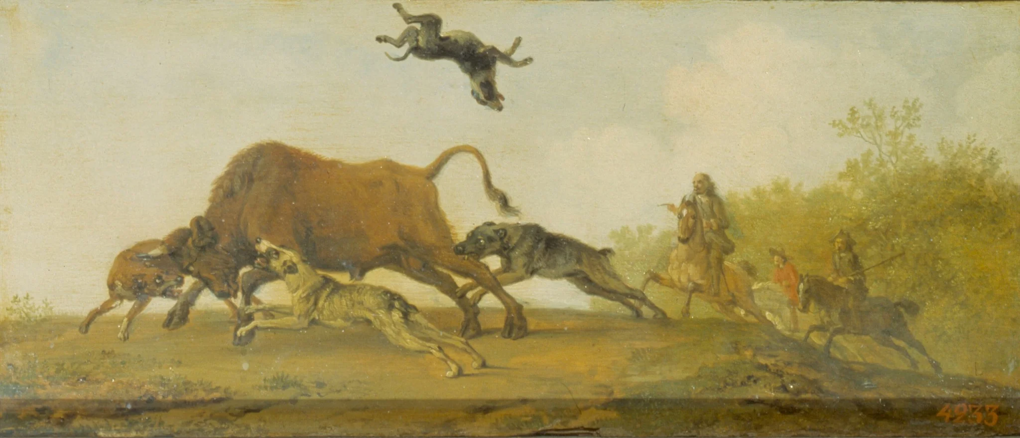 The Bull Hunt, detail