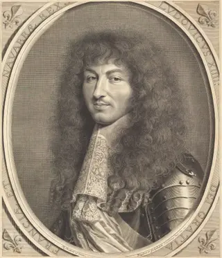 Louis XIV, by Robert Nanteuil, ink, 1664