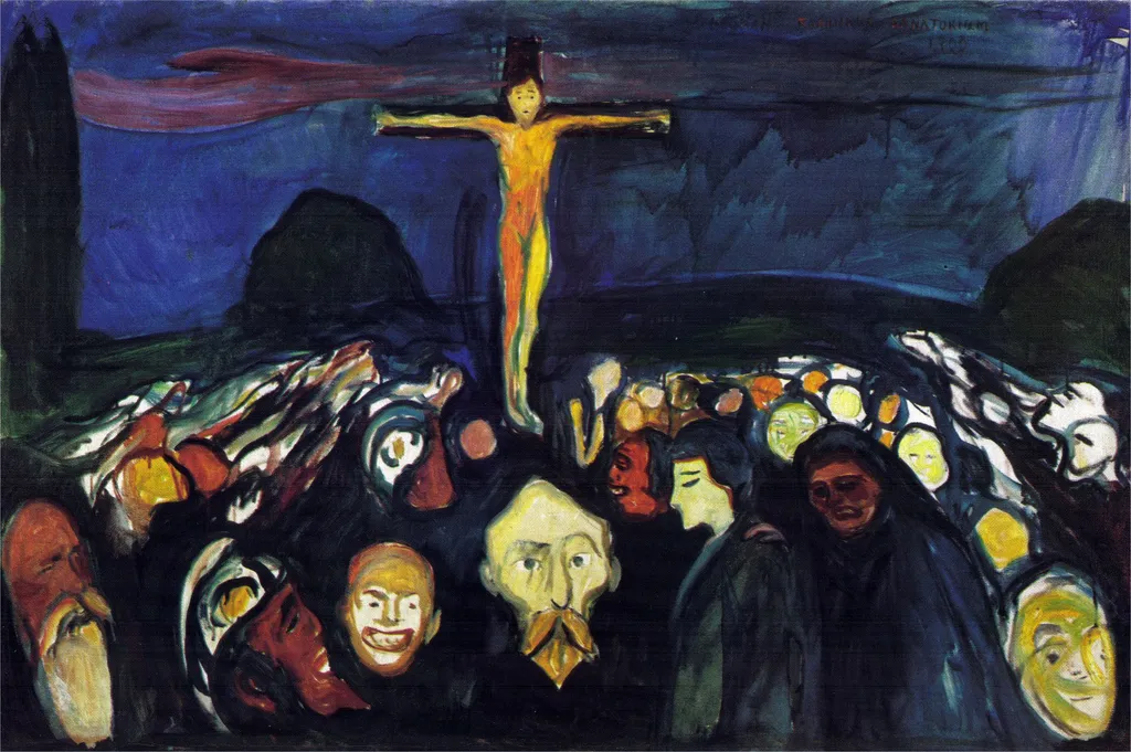 Golgotha, by Edvard Munch, oil, 1900
