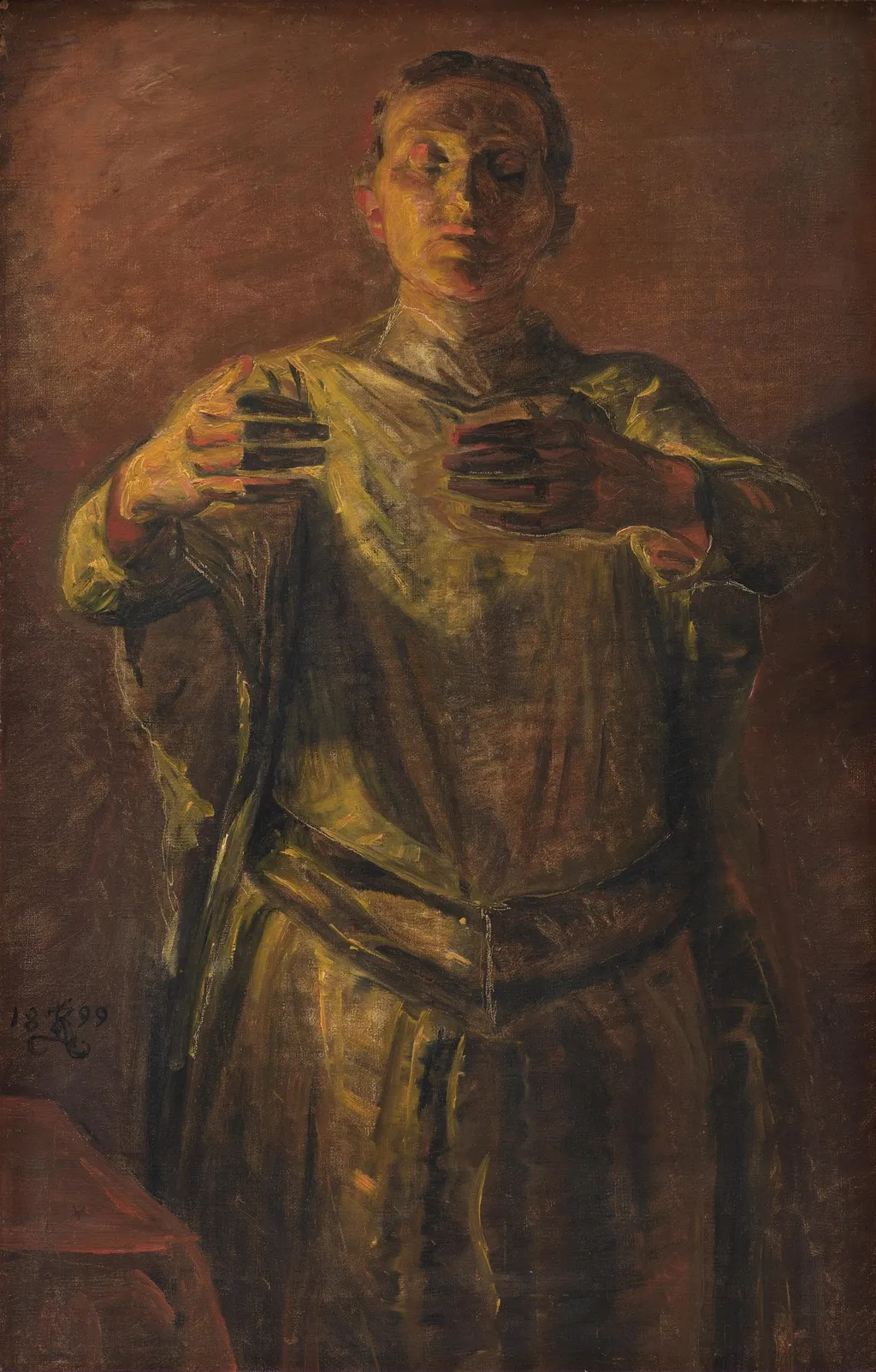 Lady Macbeth. Study, by Kristian Zahrtmann, oil, 1900