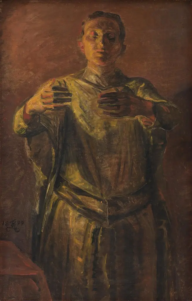 Lady Macbeth. Study, by Kristian Zahrtmann, oil, 1900