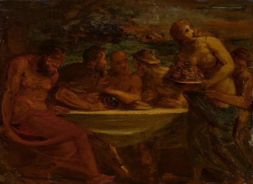 Feast of the Gods, by Honoré Daumier, oil, 1850