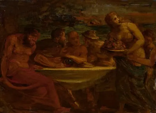Feast of the Gods, by Honoré Daumier, oil, 1850