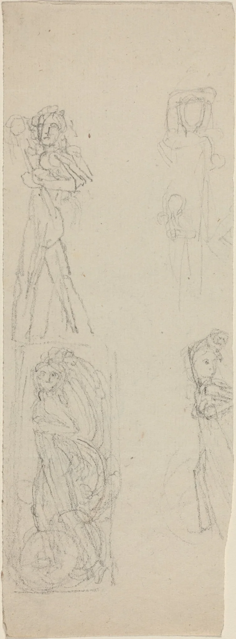 Sheet of Studies [recto and verso], detail