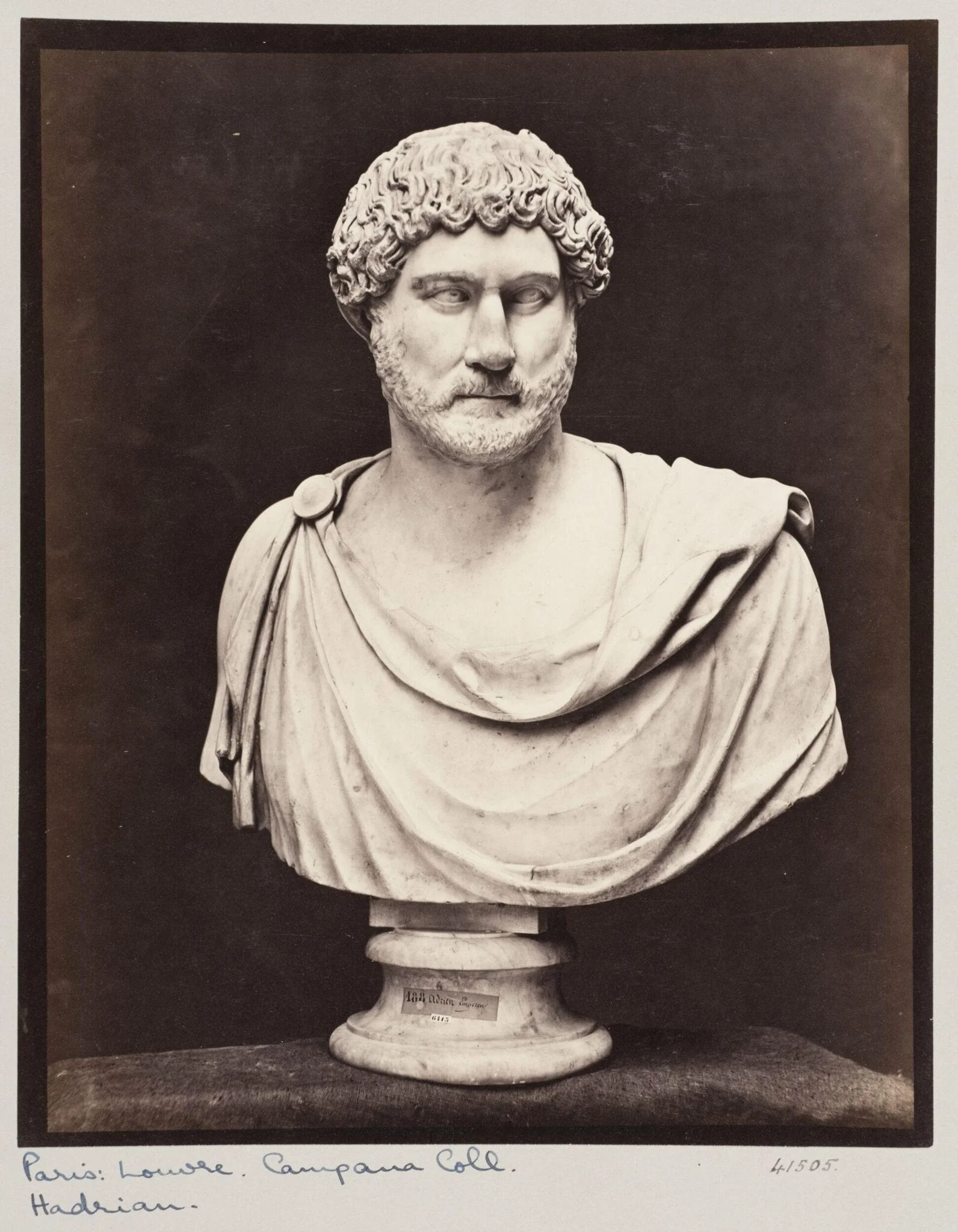 Marble Bust of the Emperor Adrian, detail