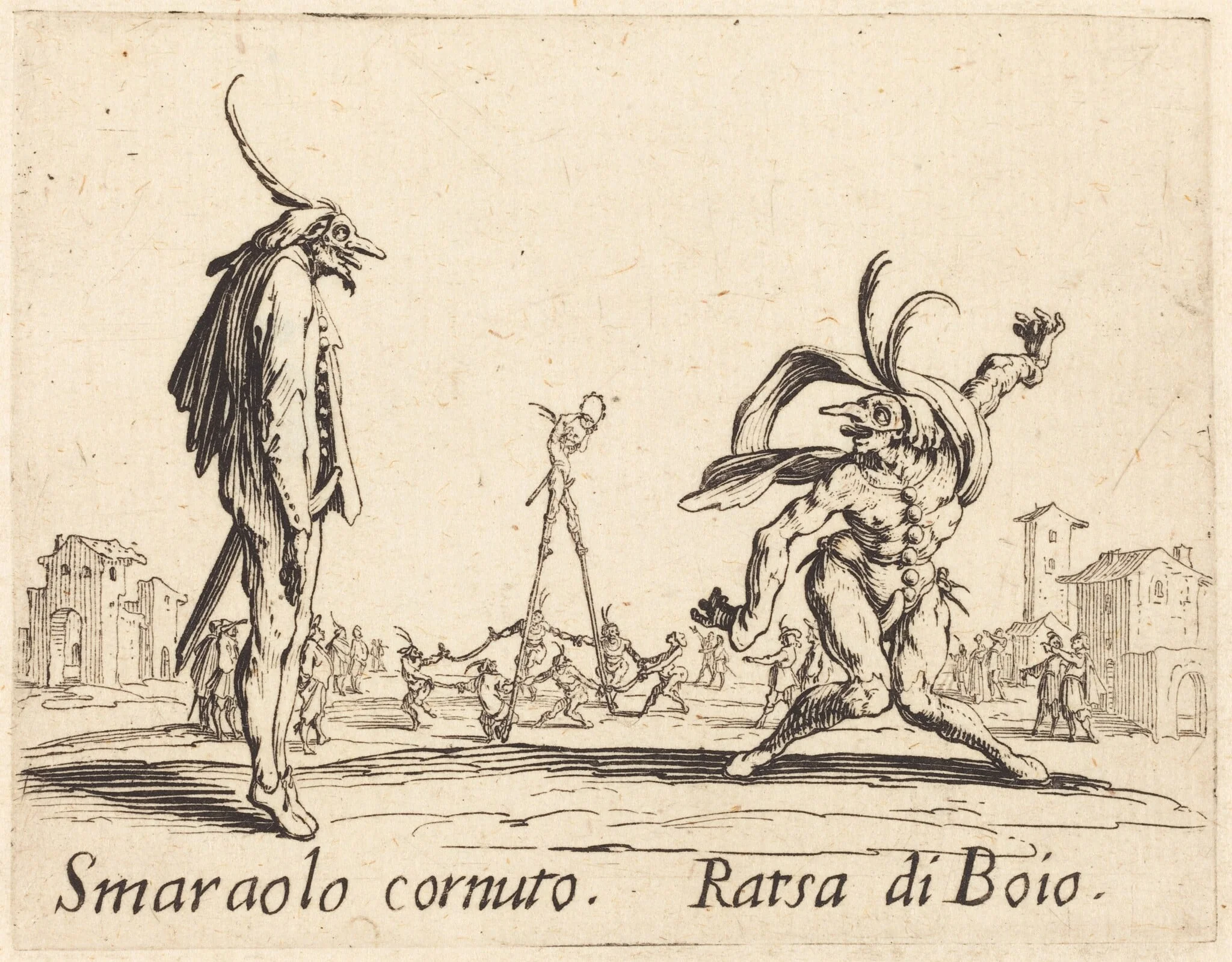Smaralo Cornuto and Ratsa di Boio, detail