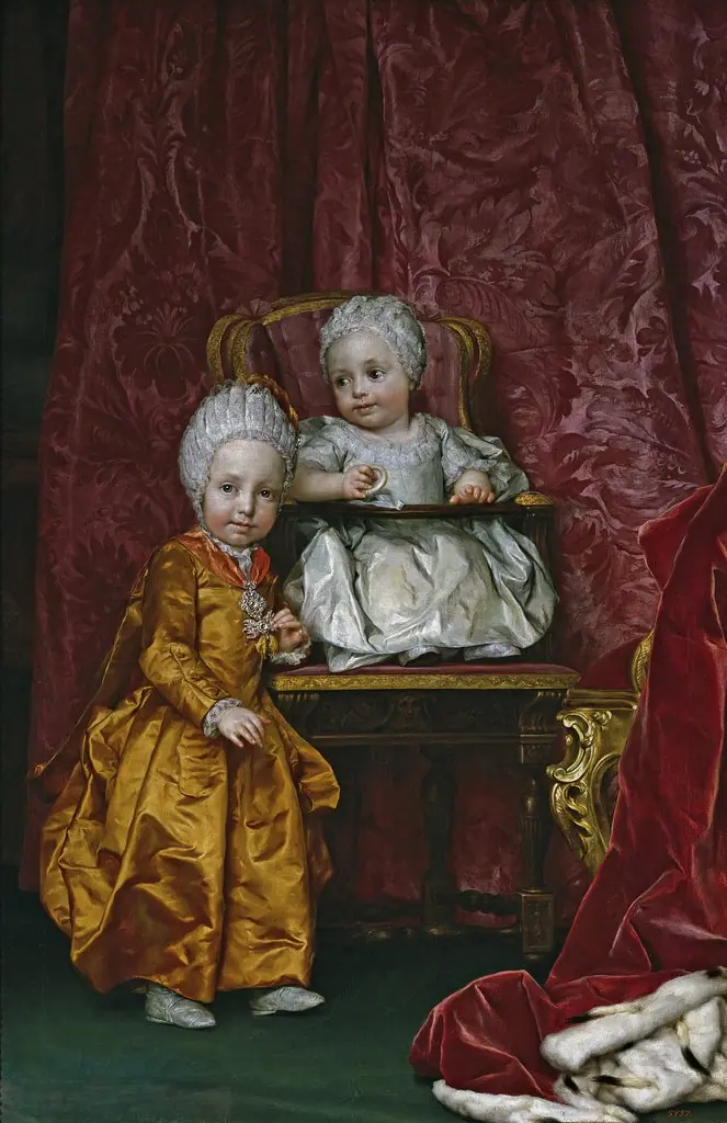 Archduke Ferdinand and Archduchess Maria Anna of Austria, by Anton Raphael Mengs, oil, 1770