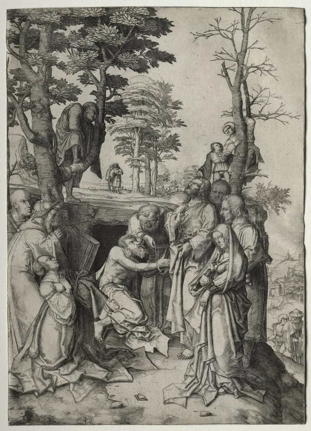 The Raising of Lazarus, by Lucas van Leyden, 1508