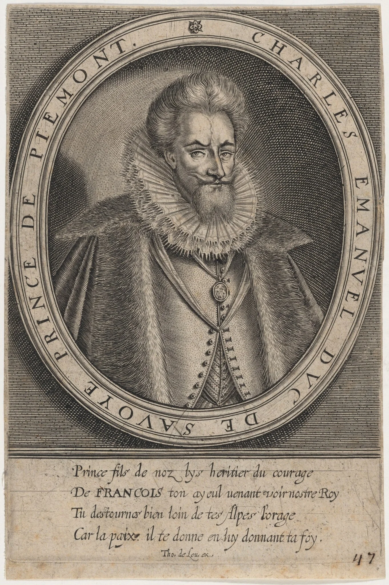 Charles Emmanuel I, Duke of Savoy, Prince of Piedmont, detail