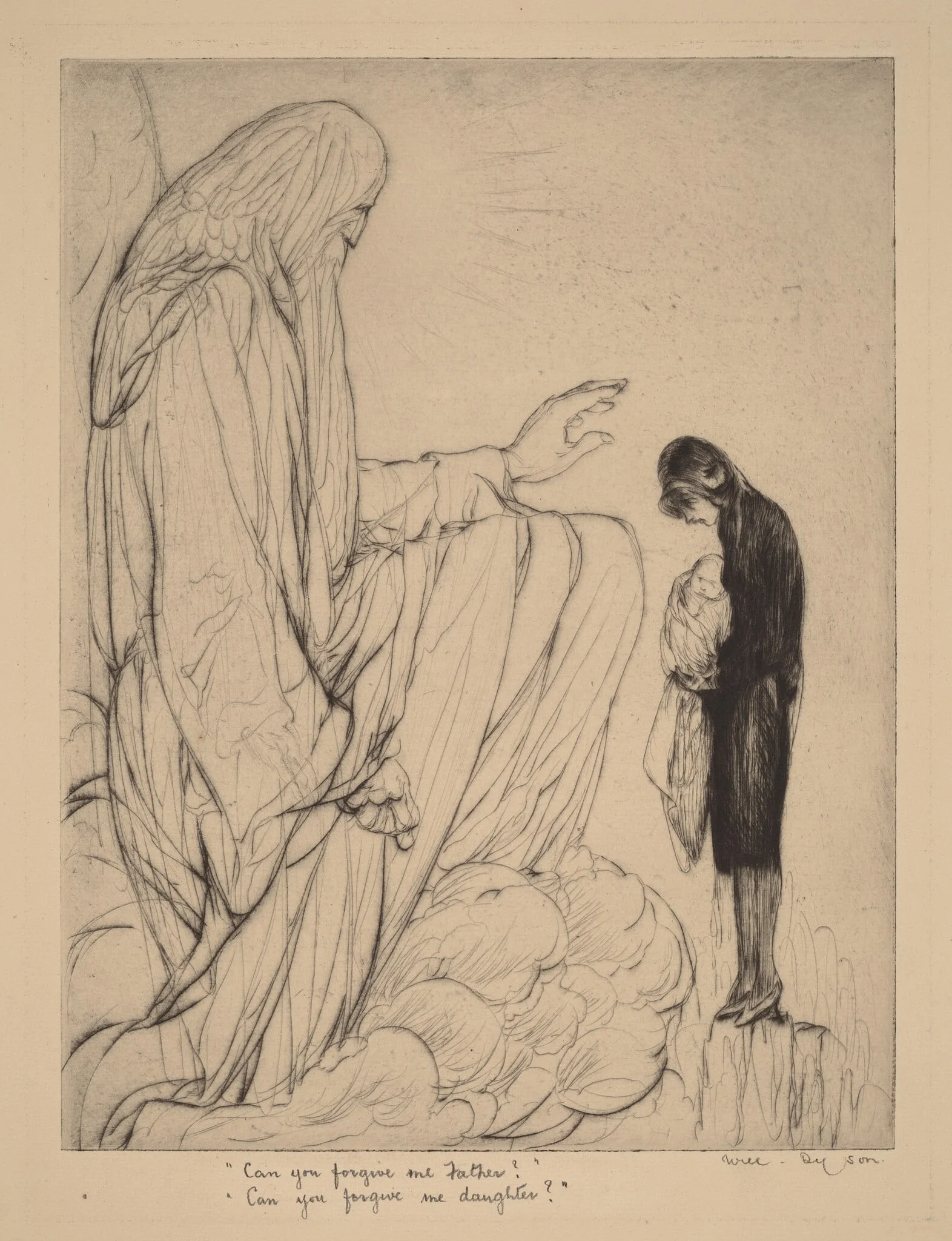 "Can you forgive me Father?" - "Can you forgive me daughter?", detail