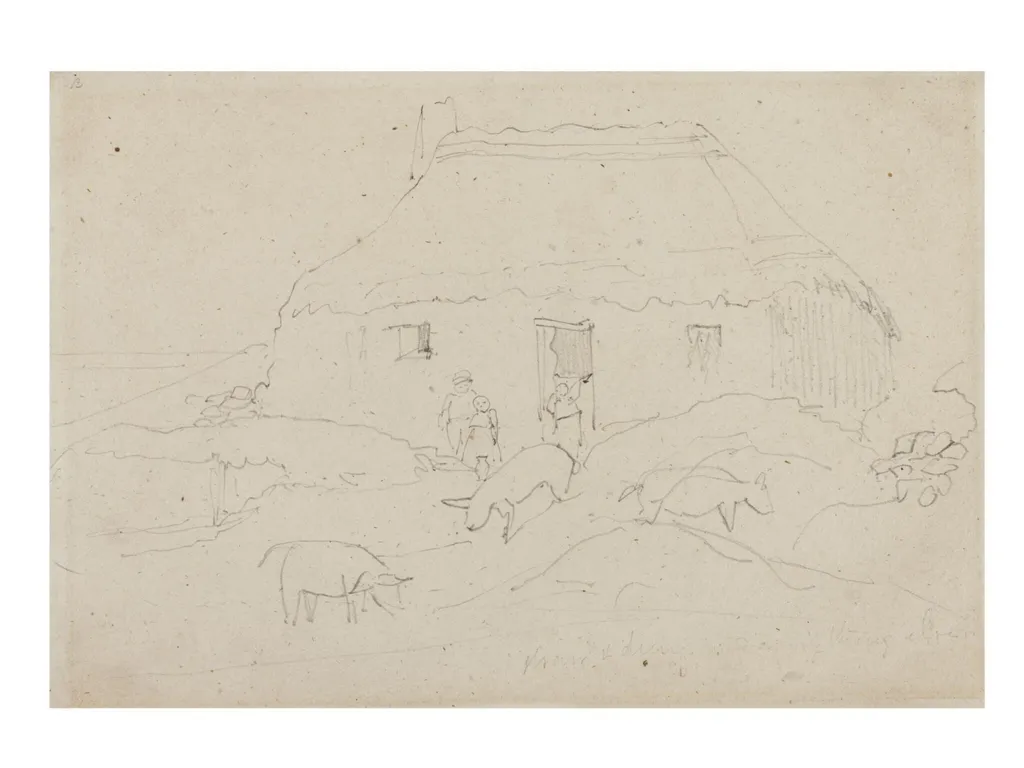 Farm yard animals, by Daniel Maclise, 1825
