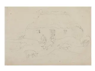 Farm yard animals, by Daniel Maclise, 1825