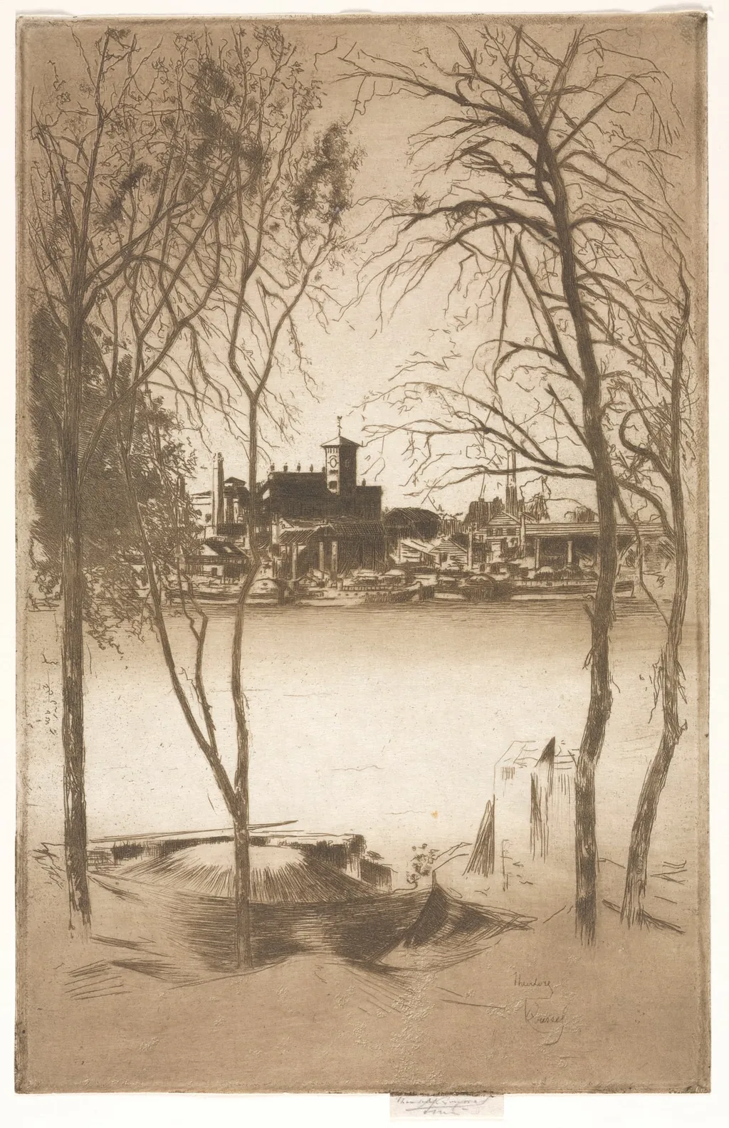 Laburnums and Battersea, by Theodore Roussel, 1894