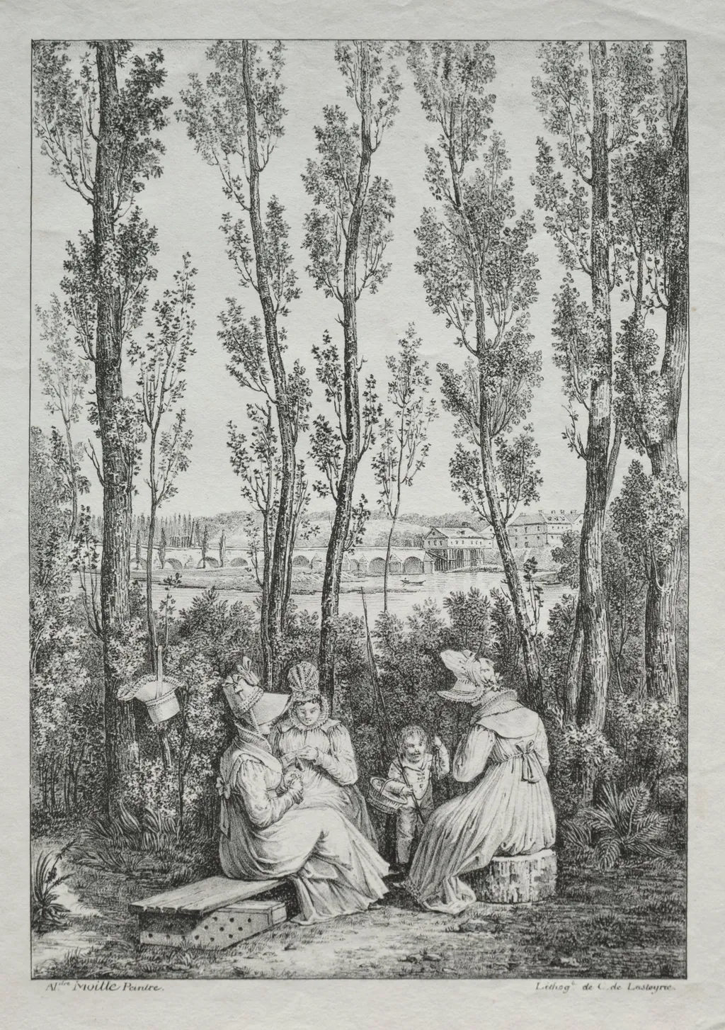 The Picnic, by Charles Philibert Lasteyrie du Saillant, 1810