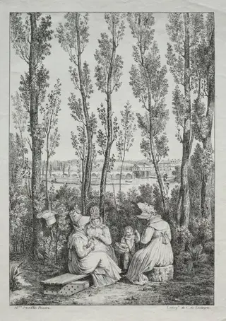 The Picnic, by Charles Philibert Lasteyrie du Saillant, 1810