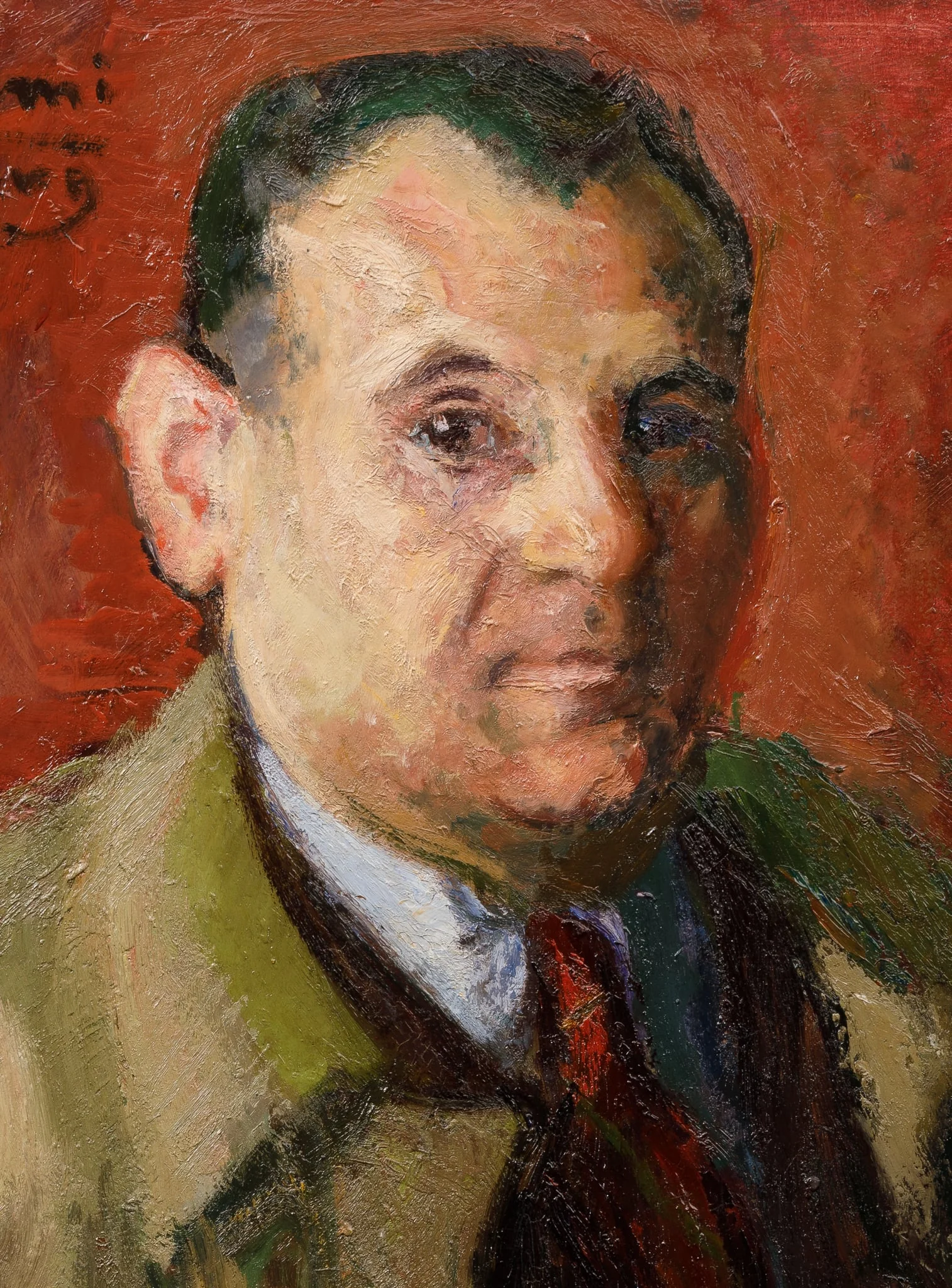 Portretul colecționarului M.M. Weinberg, detail
