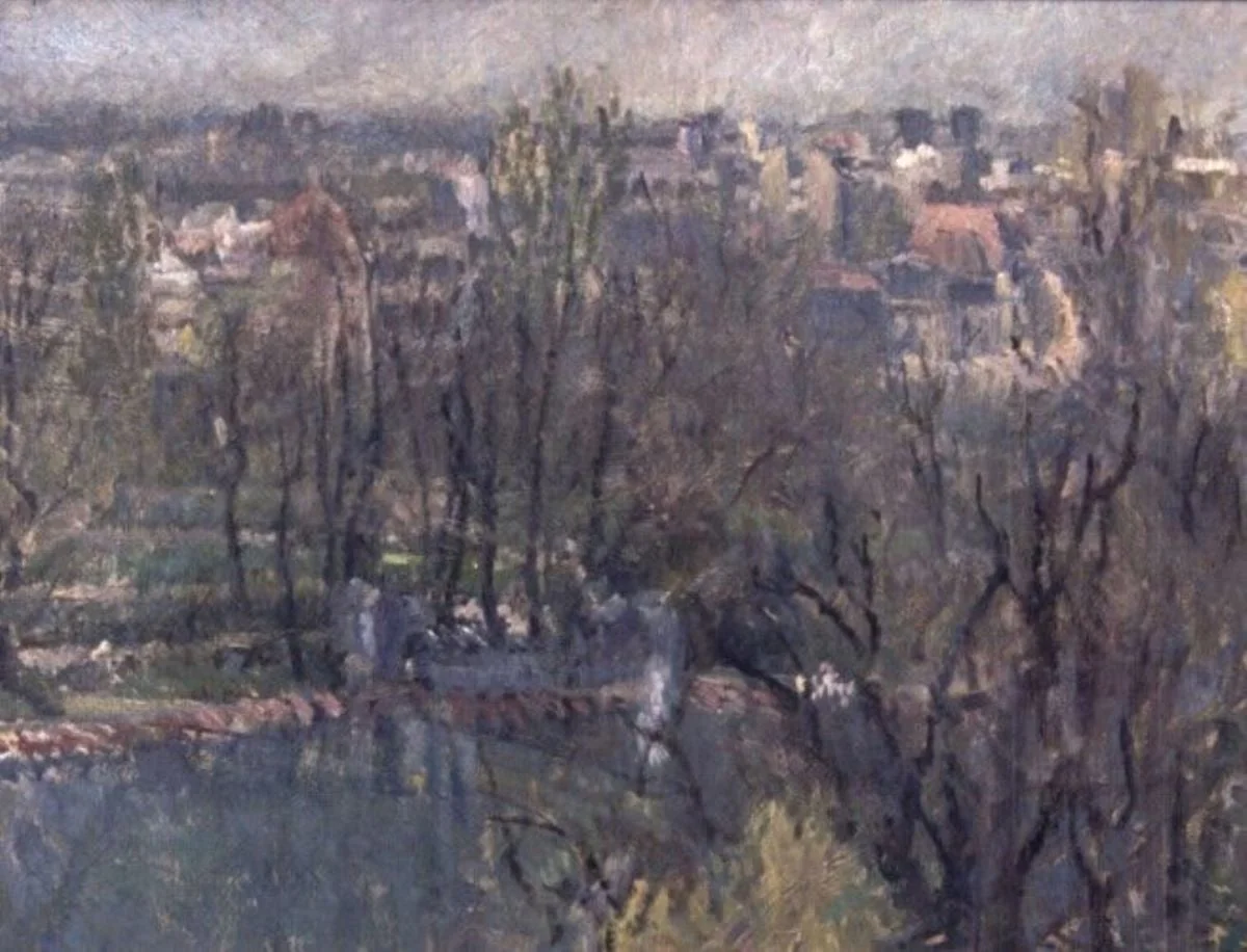 Peisaj din Cișmigiu, detail