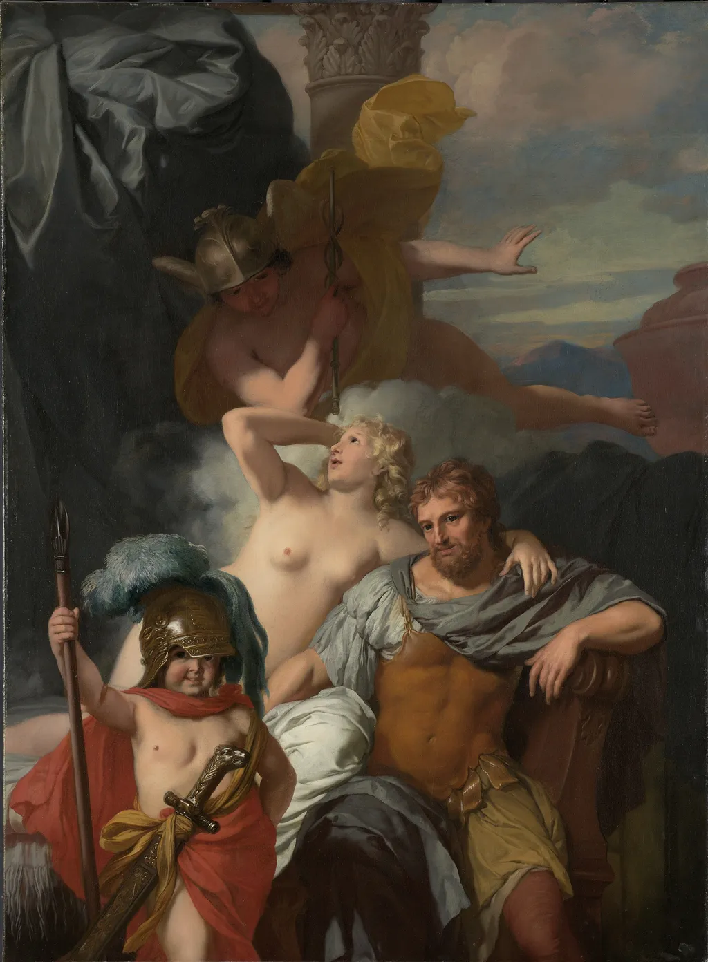 Mercury Ordering Calypso to Release Odysseus, by Gerard de Lairesse, oil, 1690