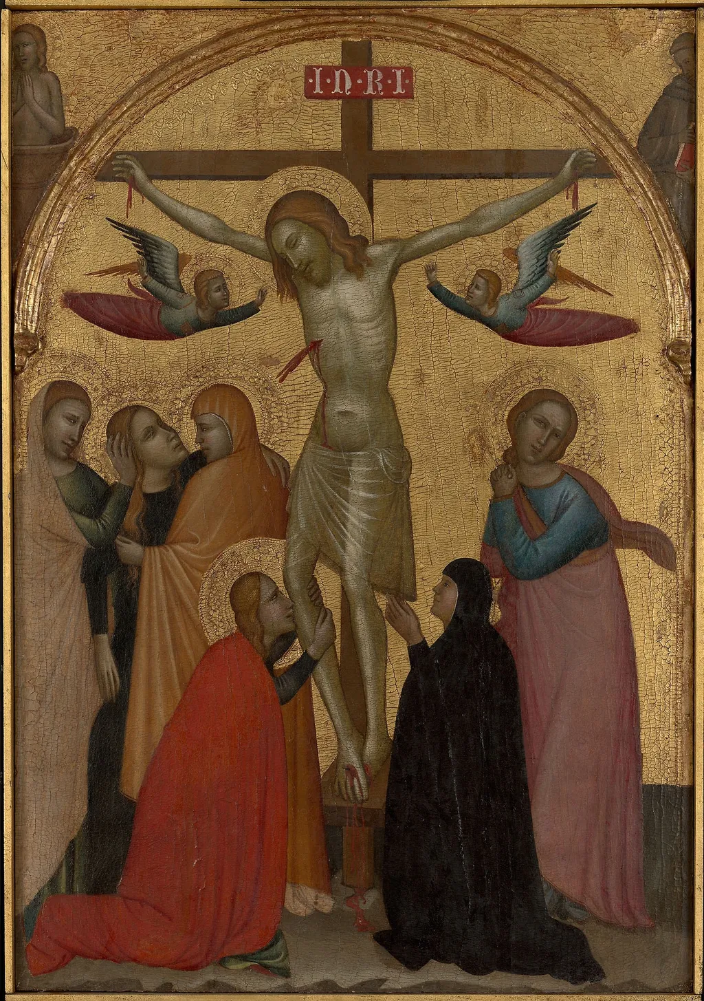 The Crucifixion, by Francescuccio Ghissi, unspecified, 1370