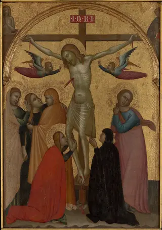 The Crucifixion, by Francescuccio Ghissi, unspecified, 1370