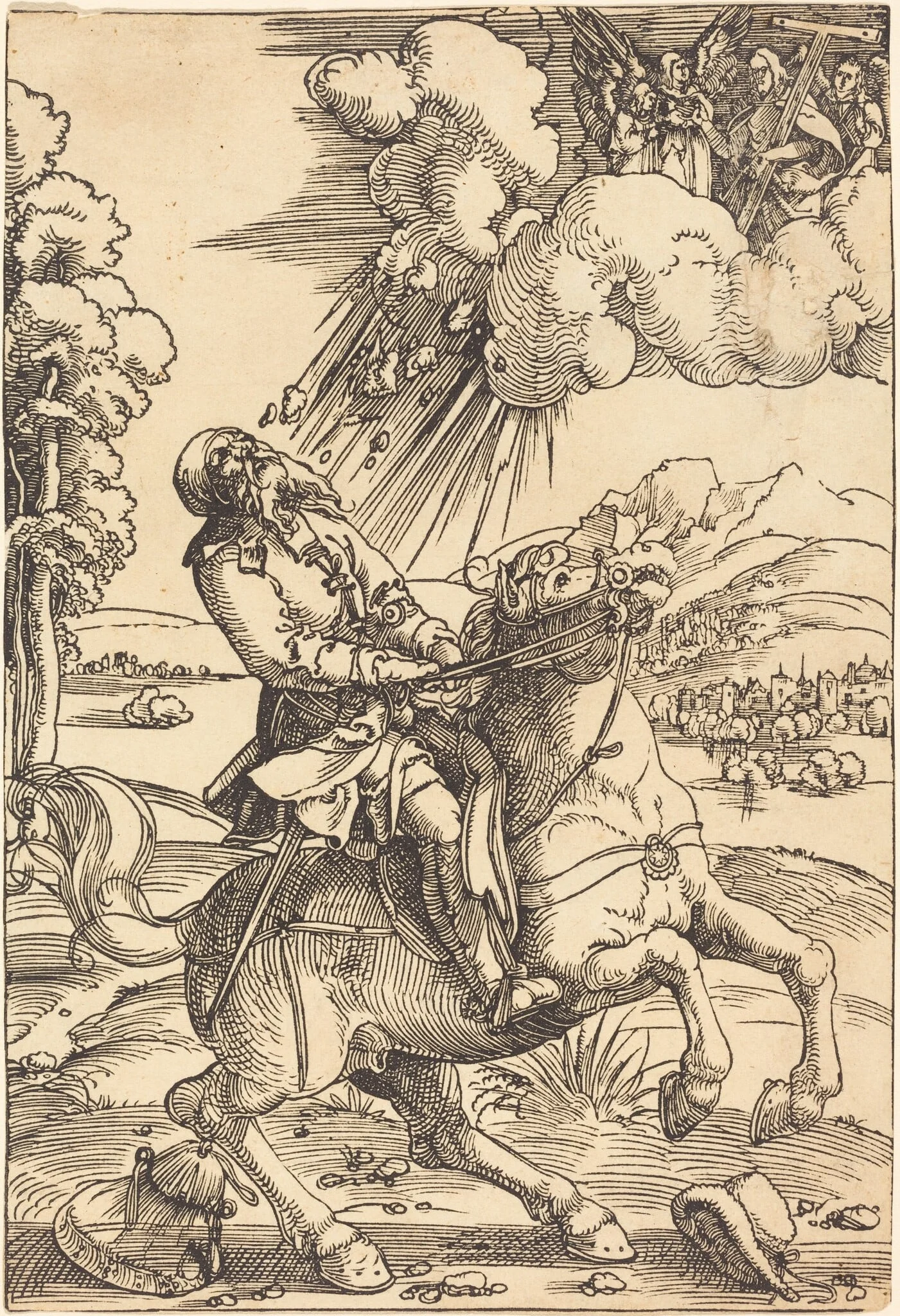 The Conversion of Saint Paul, detail