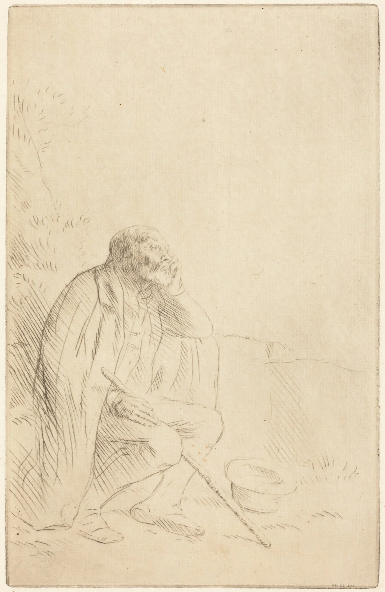 Day-dream (Le reveur), detail