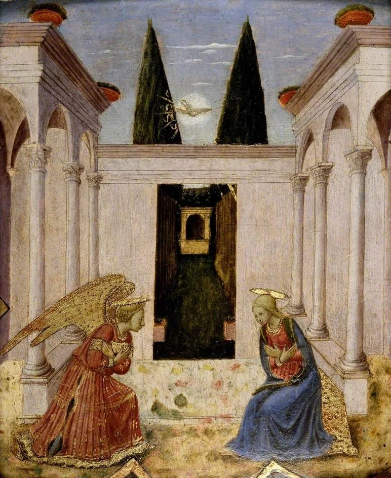 The Annunciation, detail