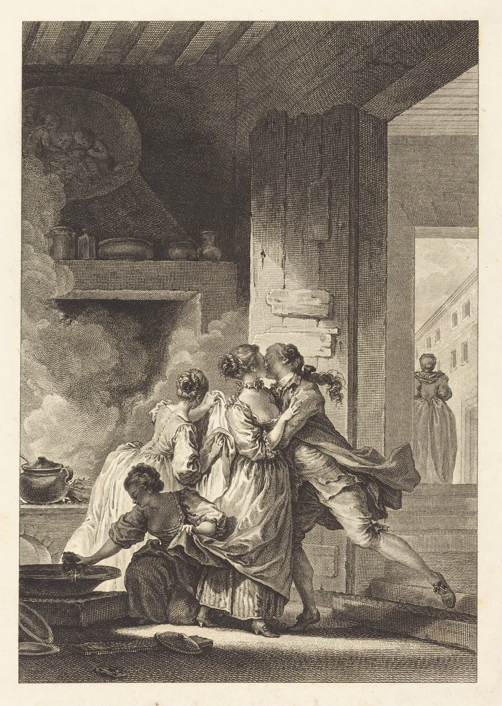 On ne s'avise jamais de tout, by Charles Emmanuel Patas, ink, 1773