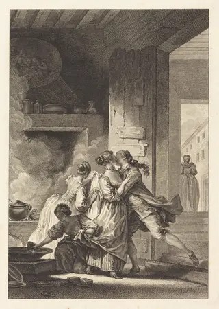 On ne s'avise jamais de tout, by Charles Emmanuel Patas, ink, 1773