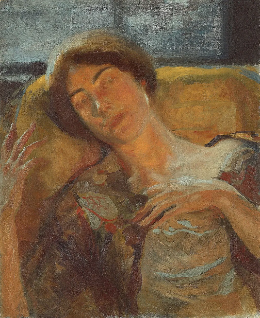 Woman's Head, by Paul-Albert Besnard, unspecified, 1896