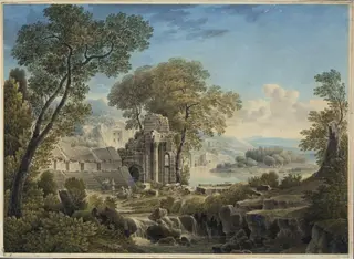 Theatre of Myra, now Demre, in Lycia, by Louis-François Cassas, watercolor, 1808