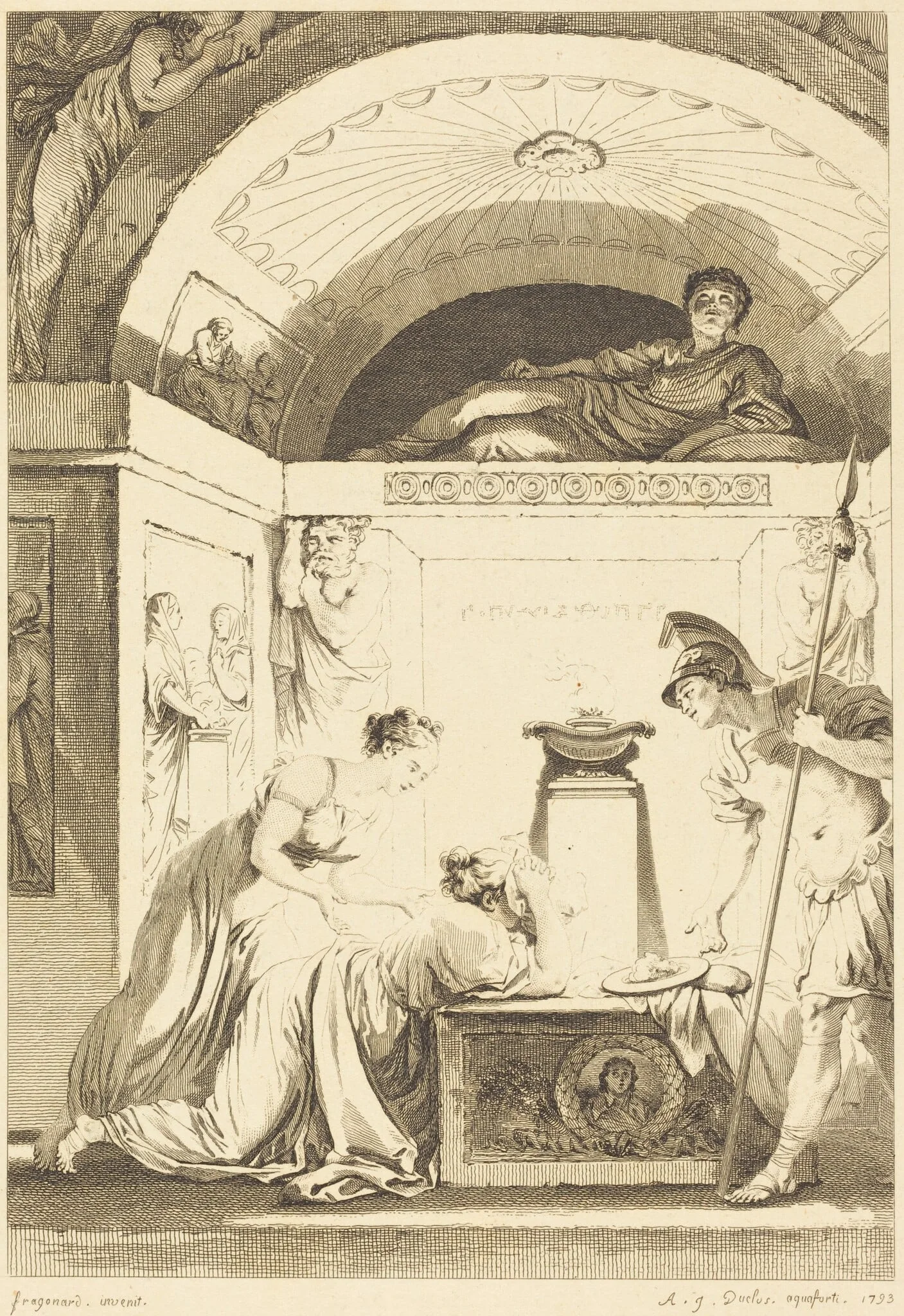La matrone d'Ephese, detail