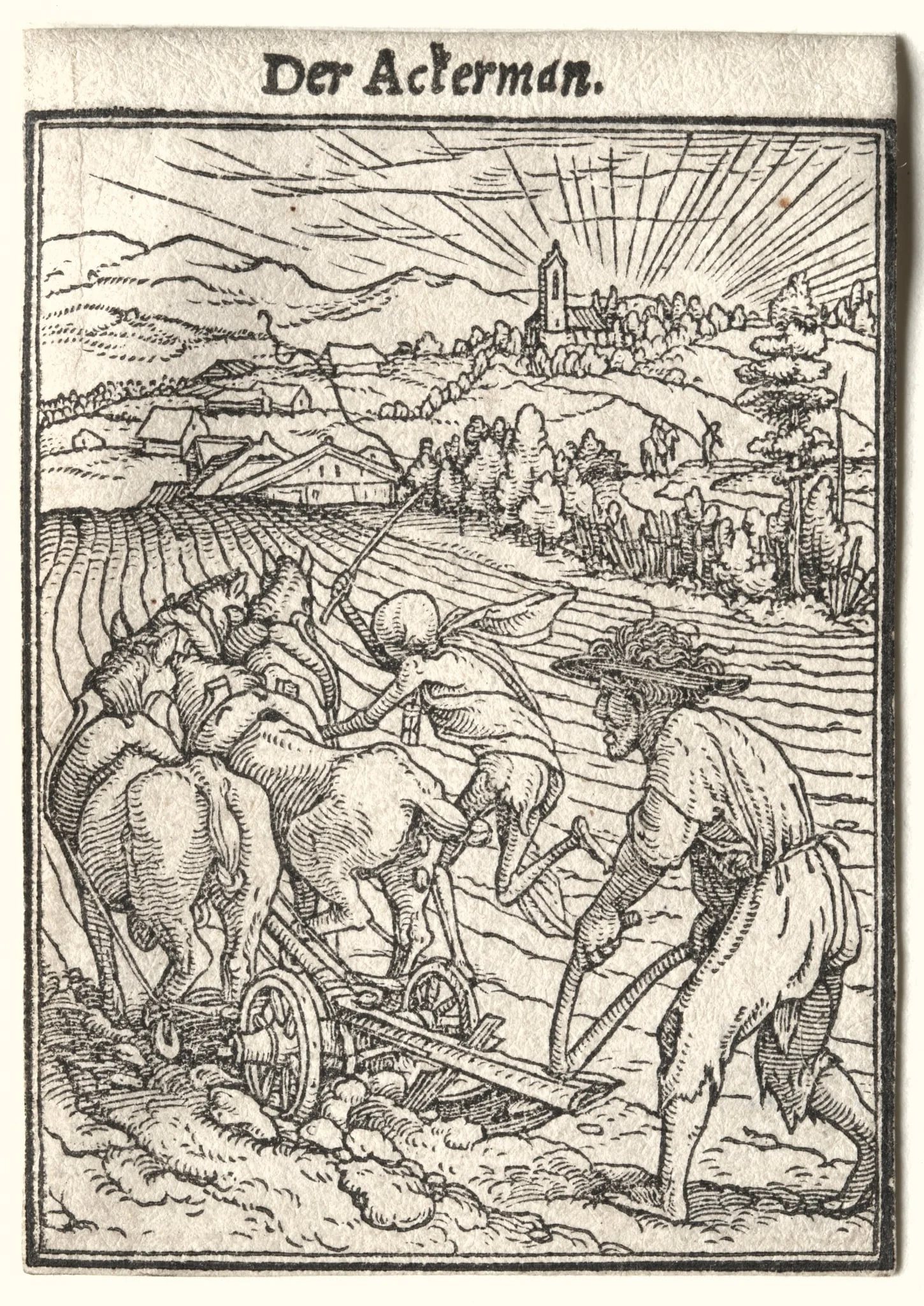Dance of Death: The Ploughman, detail